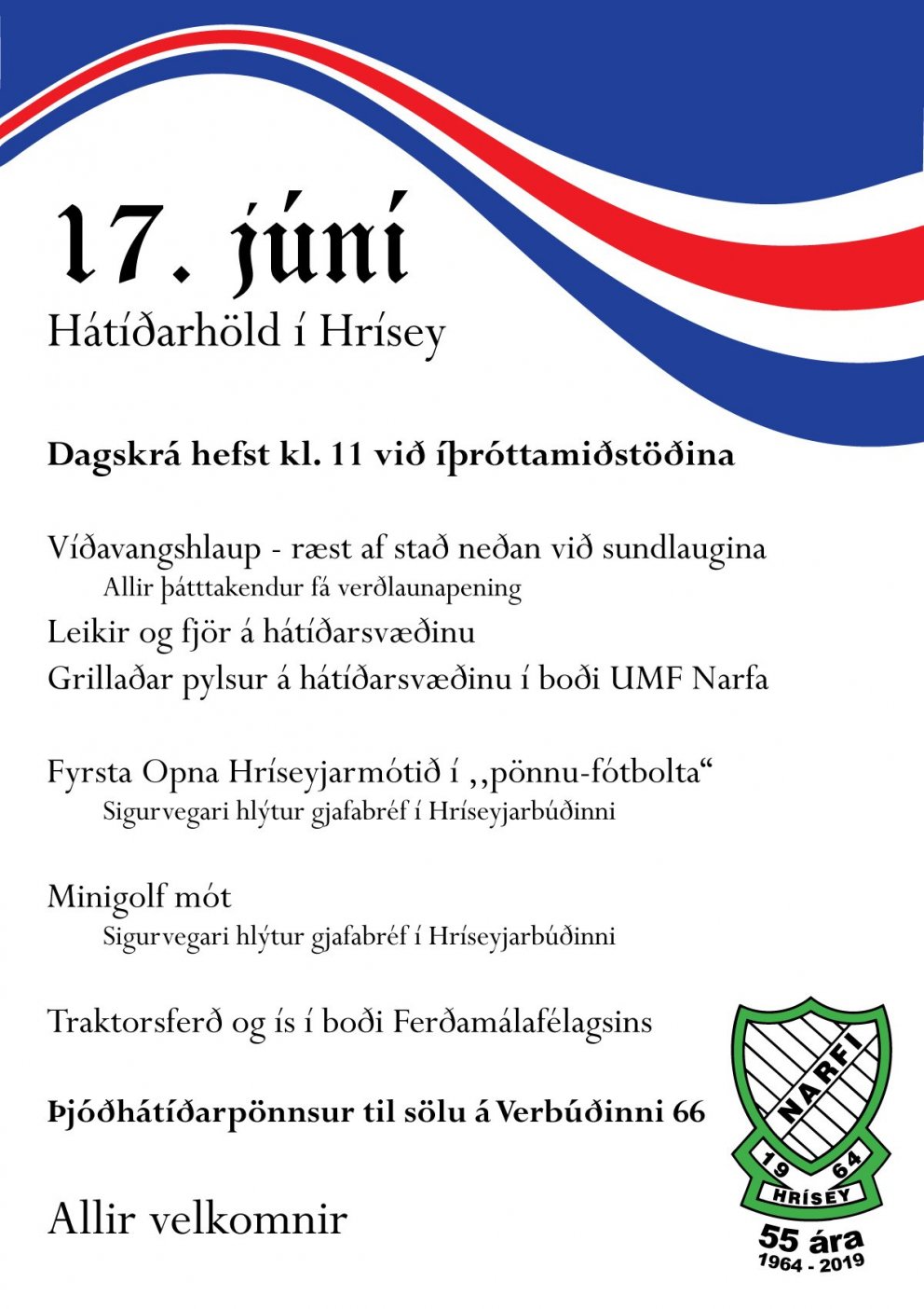 Hátíðarhöld í Hrísey 17. júní