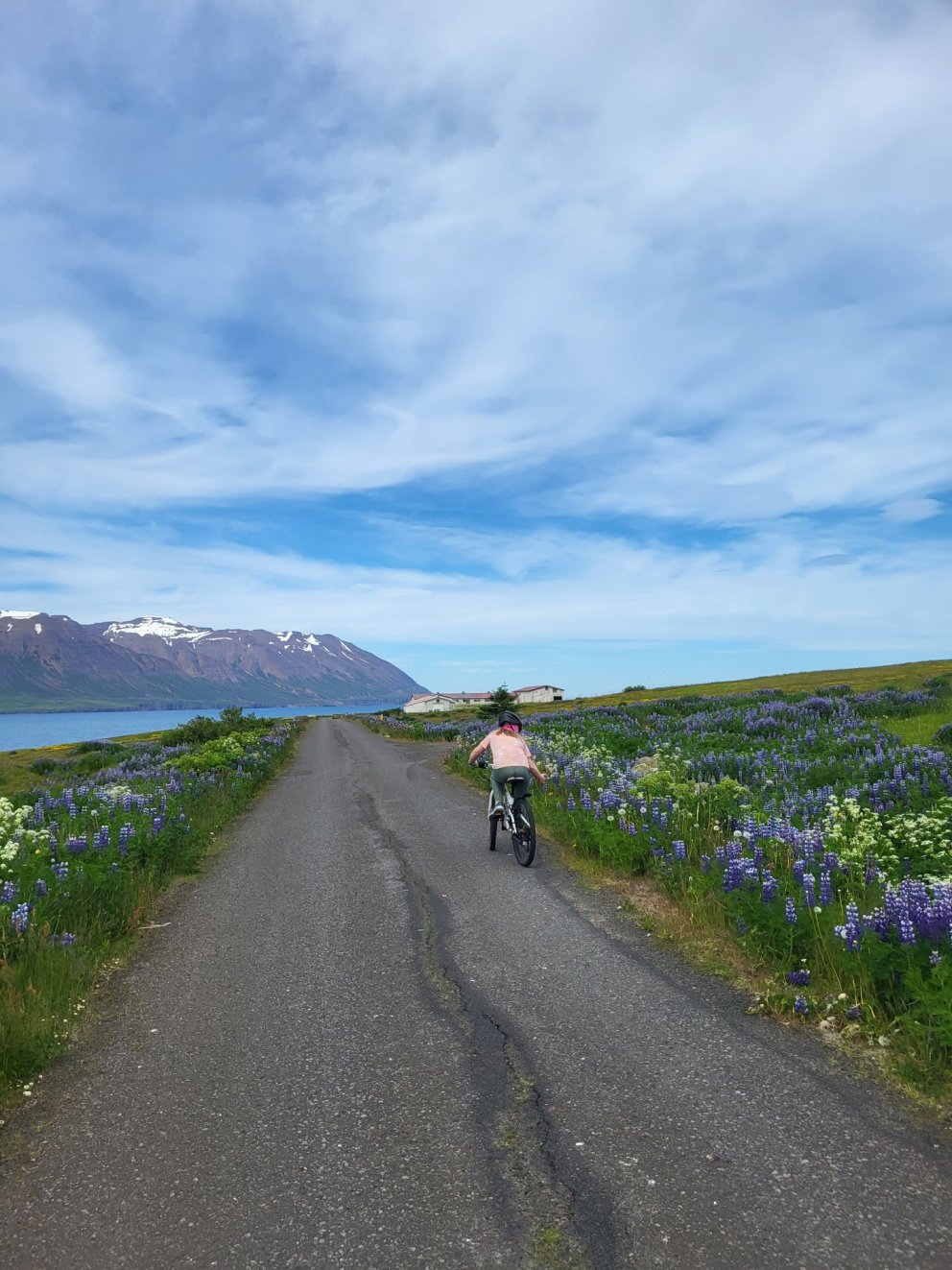 Hjólað þegar rigningin fer í frí