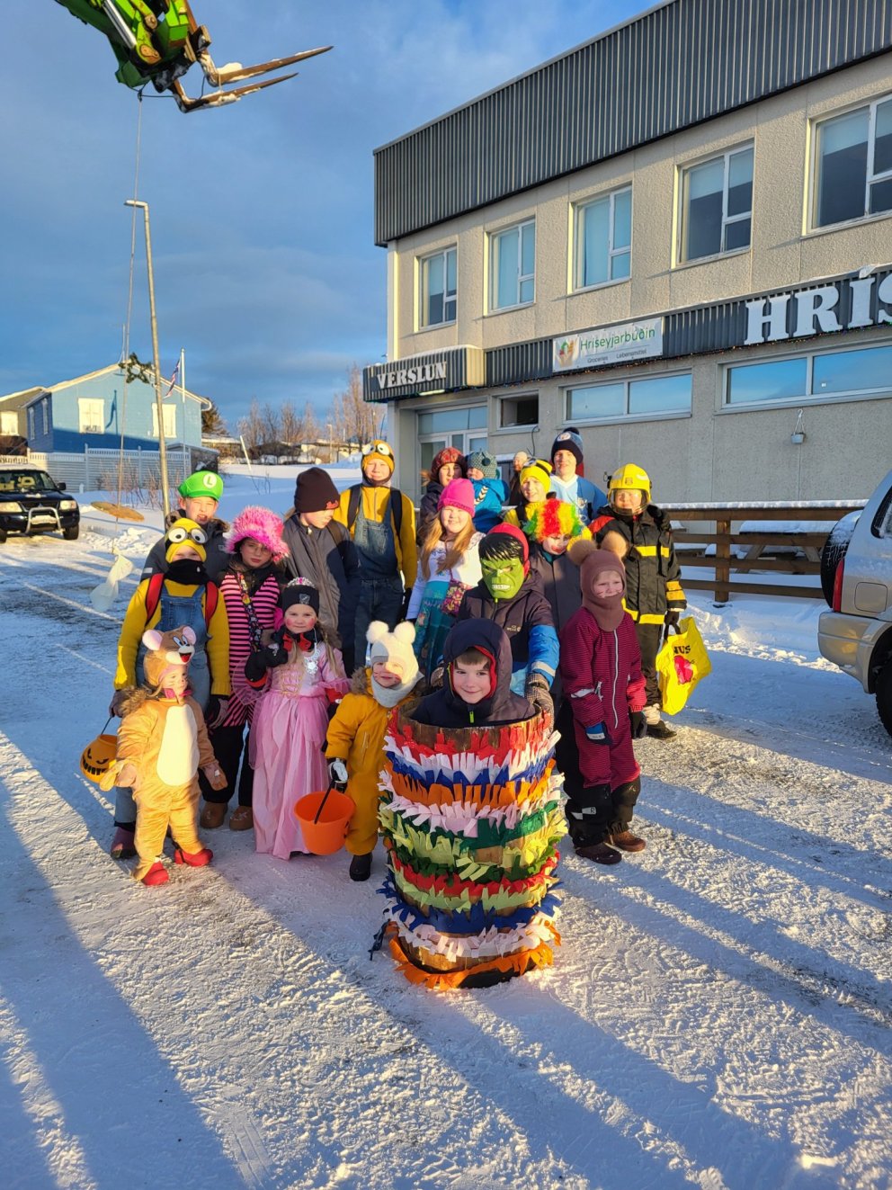 Flottur hópur á öskudegi