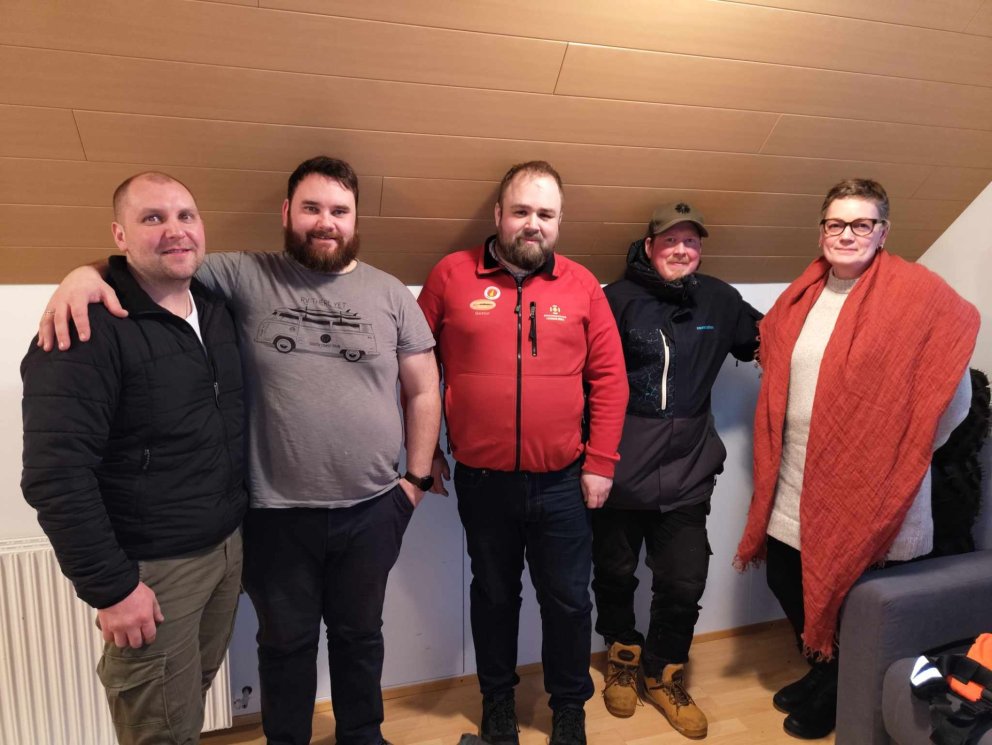 Stjórn Björgunarsveitar Hríseyjar.
Guðmundur, Narfi Freyr, Gestur Leó, Óðinn Þór og Linda María.