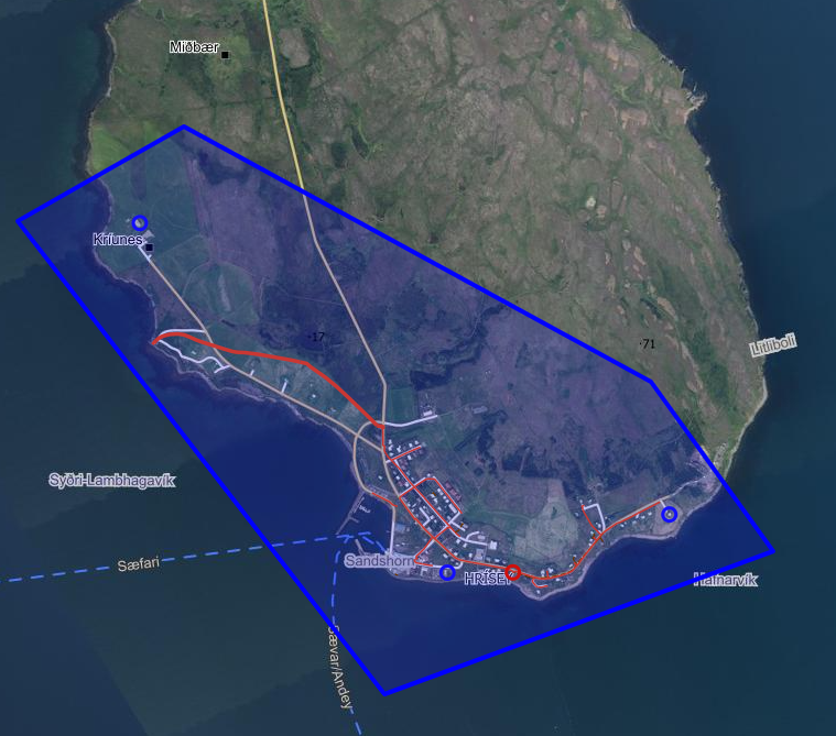 Heitavatnsrof 10.11. 2022 í Hrísey