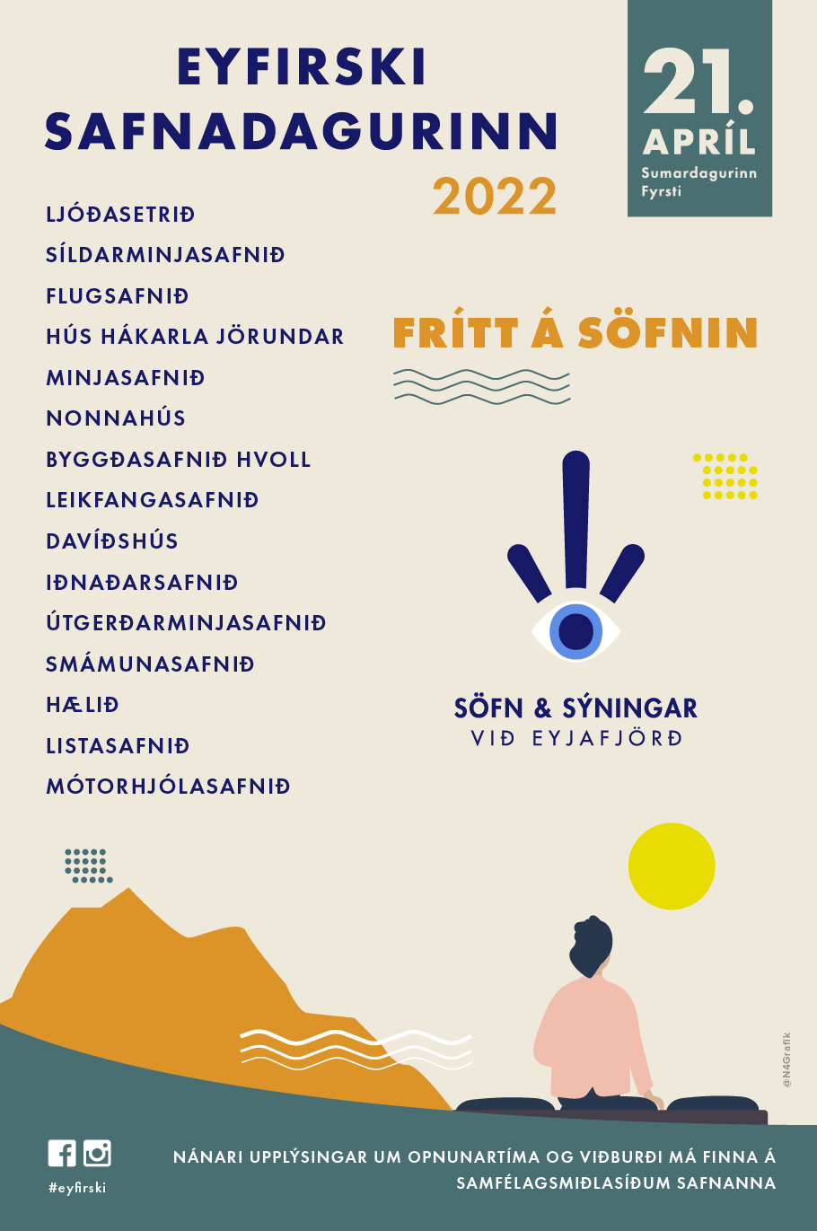 Eyfirski safnadagurinn í dag, opið kl. 14.00 -17.00 í húsi Hákarla Jörundar.