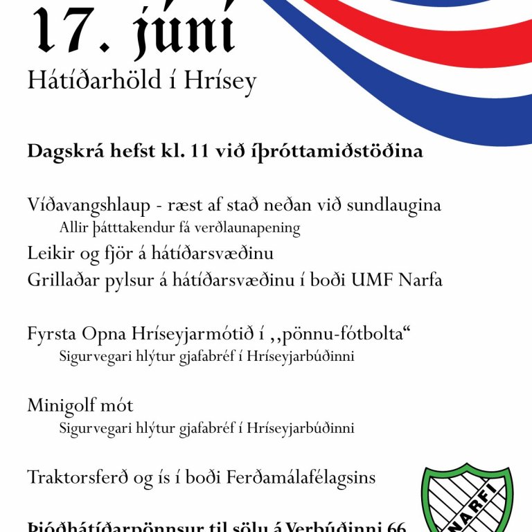 Hátíðarhöld í Hrísey 17. júní
