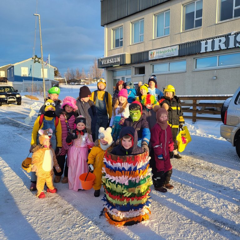 Flottur hópur á öskudegi