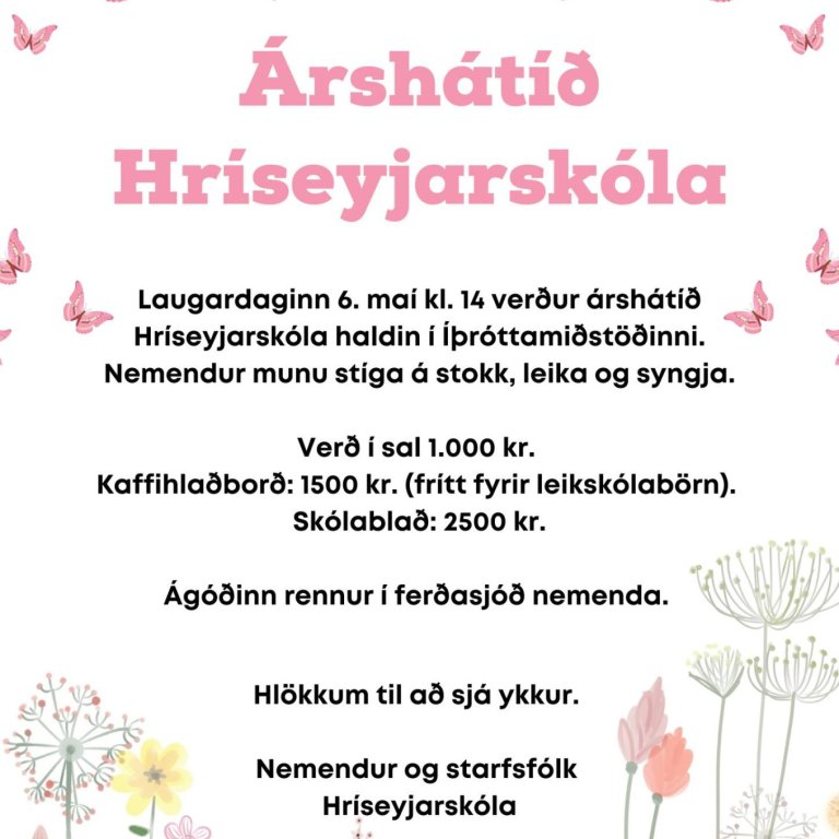 Árshátíð Hríseyjarskóla
