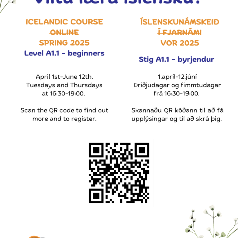 Online Icelandic course!