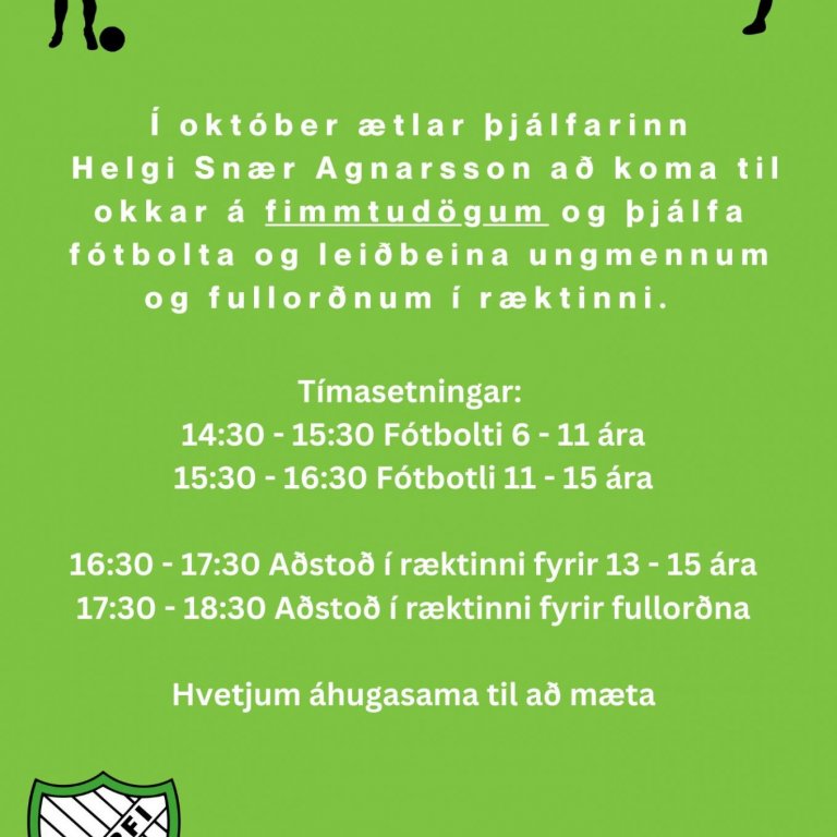 Æfingar í boði Narfa